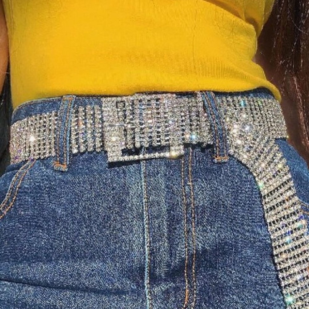 Rhinestone belt!